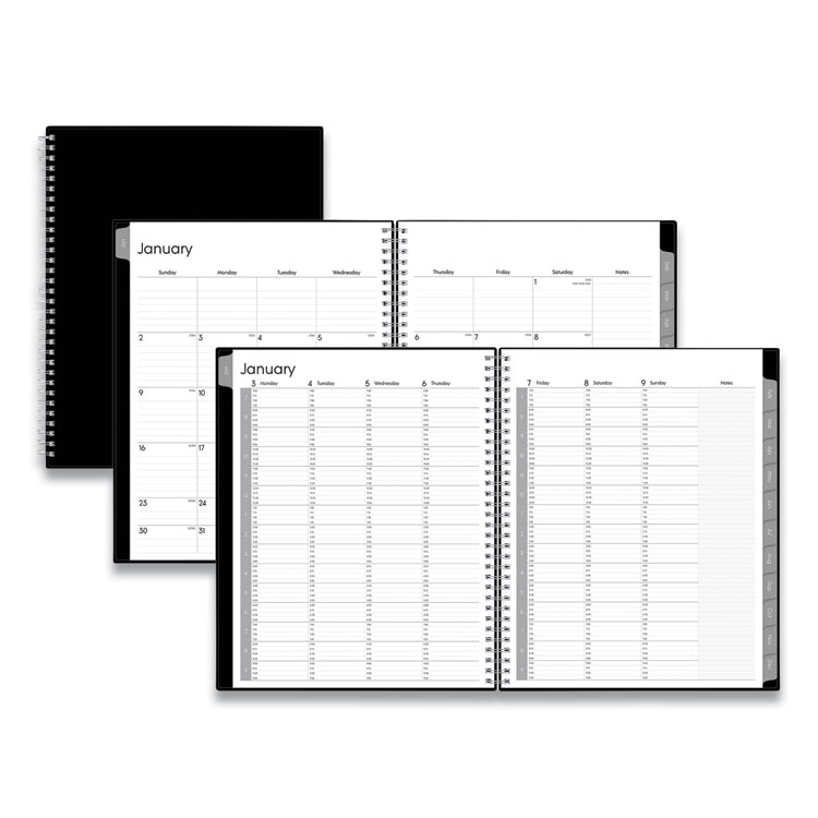 Blue Sky 2022-2023 Daily Monthly Planner, 5 x 8, by Day Designer, Black  Stripe 