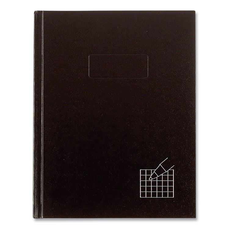 Blueline® Professional Quad Notebook, Quadrille Rule, Black Cover, 9.25 x 7.25, 96 Sheets