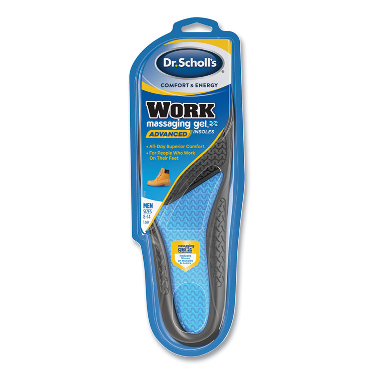 Dr. Scholl's Work All-Day Superior Comfort Insoles with Massaging Gel 8-14  Men's
