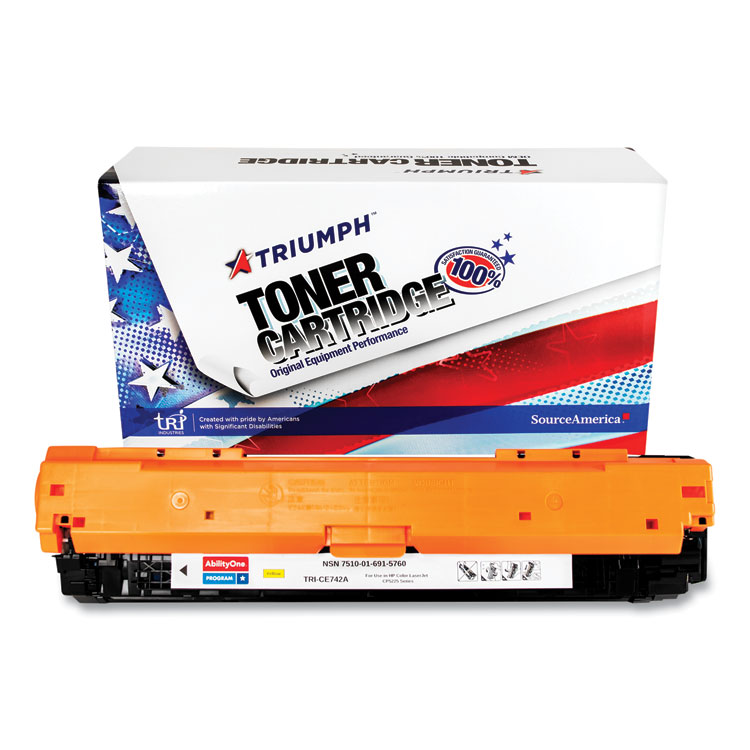 7510016915760 Remanufactured Ce742a (307a) Toner, 7,300 Page-Yield, Yellow