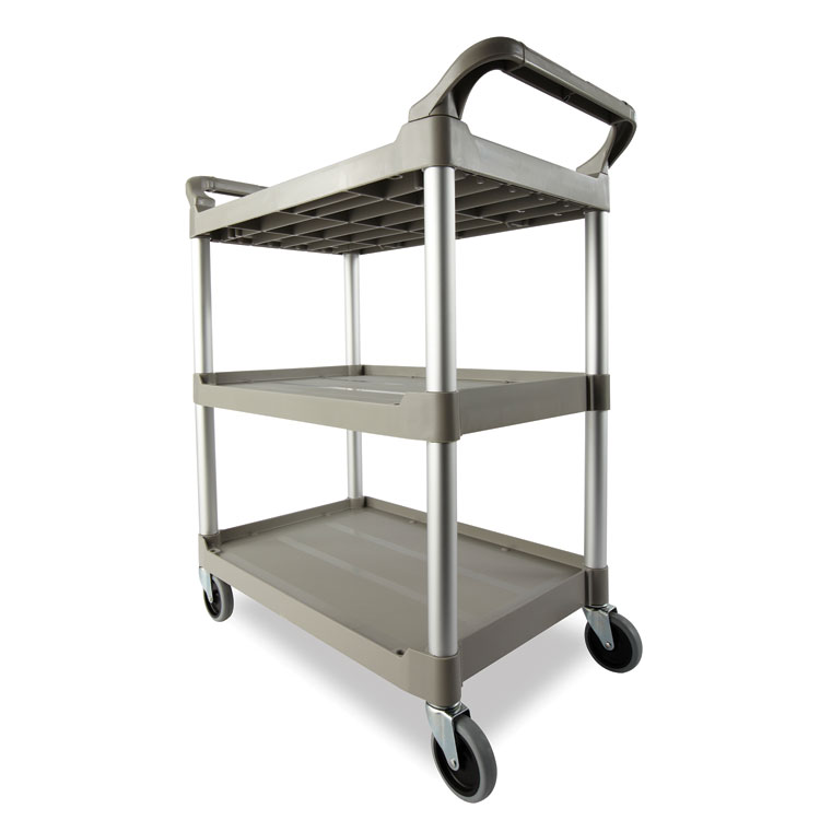 Rubbermaid White Utility/Service Cart with 200 lb Capacity (Rubbermaid  3424-88 OWH)
