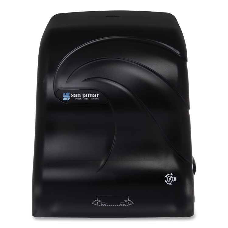 Simplicity Mechanical Roll Towel Dispenser, 12.38 x 9.5 x 14.63, Black Pearl