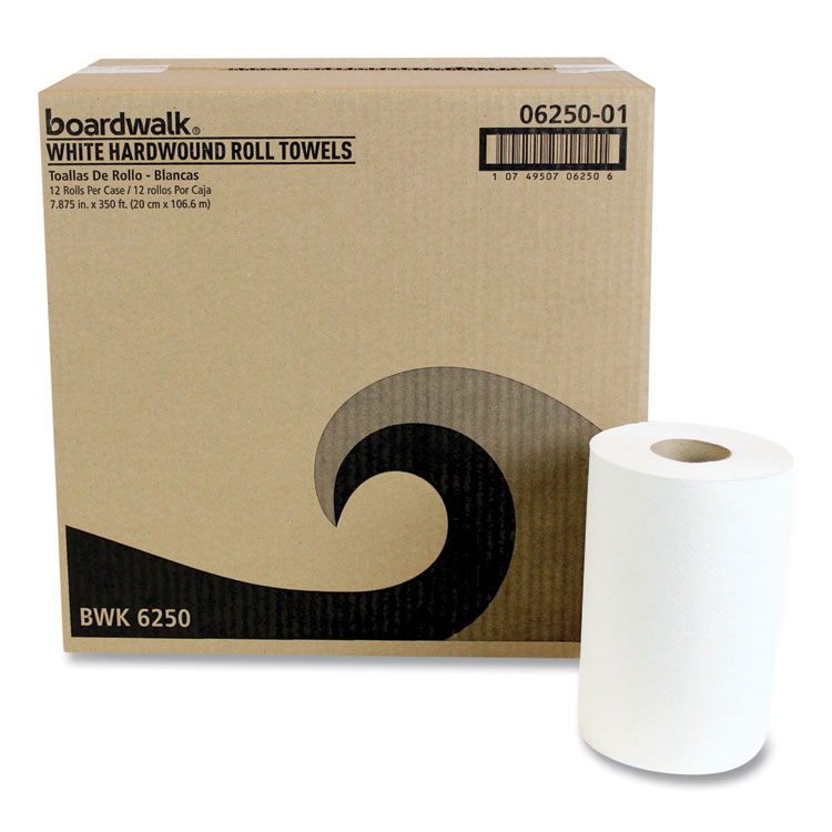 Marcal PRO Hardwound Roll Paper Towels, 1-Ply, 7 7/8 x 600ft, 12