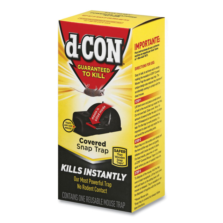 d-CON Ultra Set Covered Snap Trap, Plastic, 6/Carton (00027