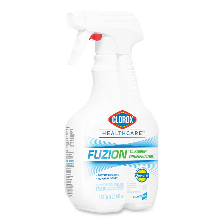 CLO31478EA, Clorox® Healthcare® 31478EA Fuzion Cleaner Disinfectant, 32 oz Spray  Bottle