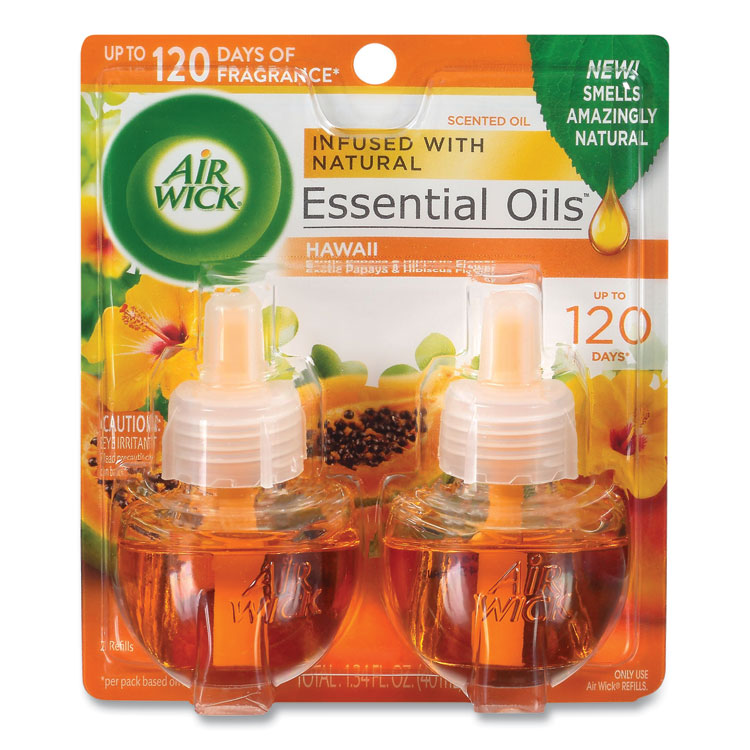 Air Wick plug in Scented Oil Refill, Fresh Linen 5 ct, Air Freshener,  Essential Oils 