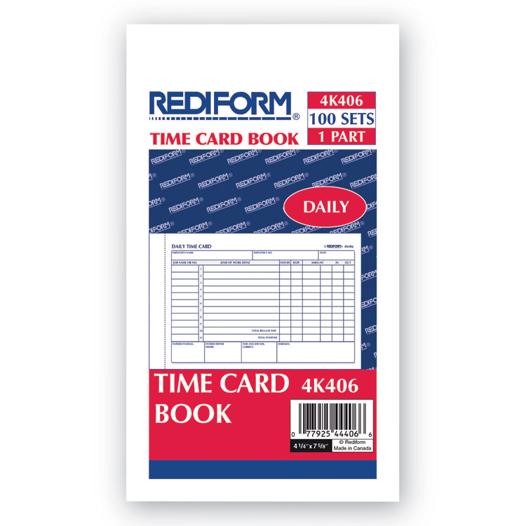 Acroprint 09-9115-000 Time Cards for ATR480 Time Clock 50-Pack 