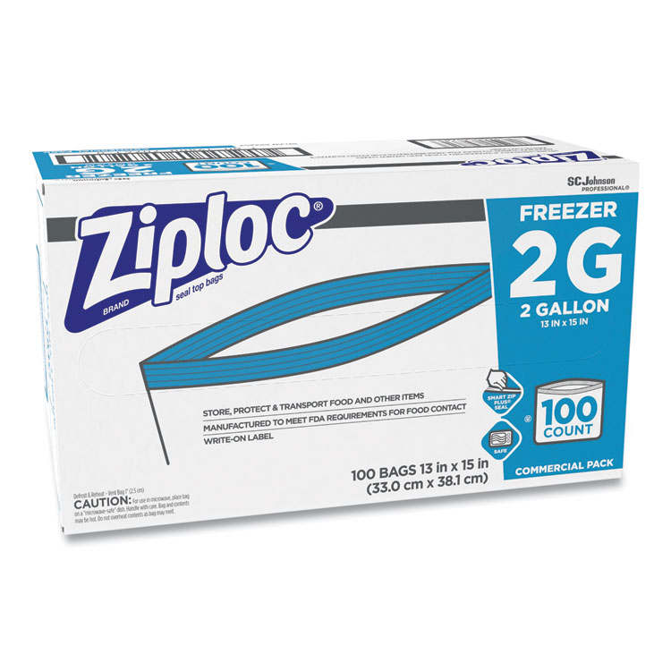 SC Johnson 682256 Ziploc Storage Bags, 1 Qt. Size - 500/Case