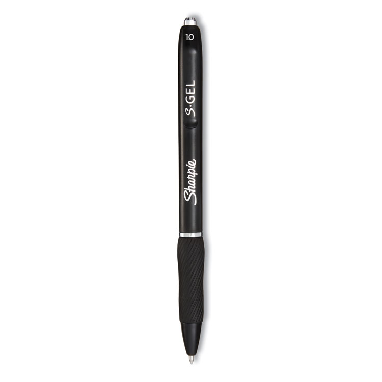 S-Gel High-Performance Gel Pen, Retractable, Bold 1 Mm, Black Ink, Black Barrel, 36/pack