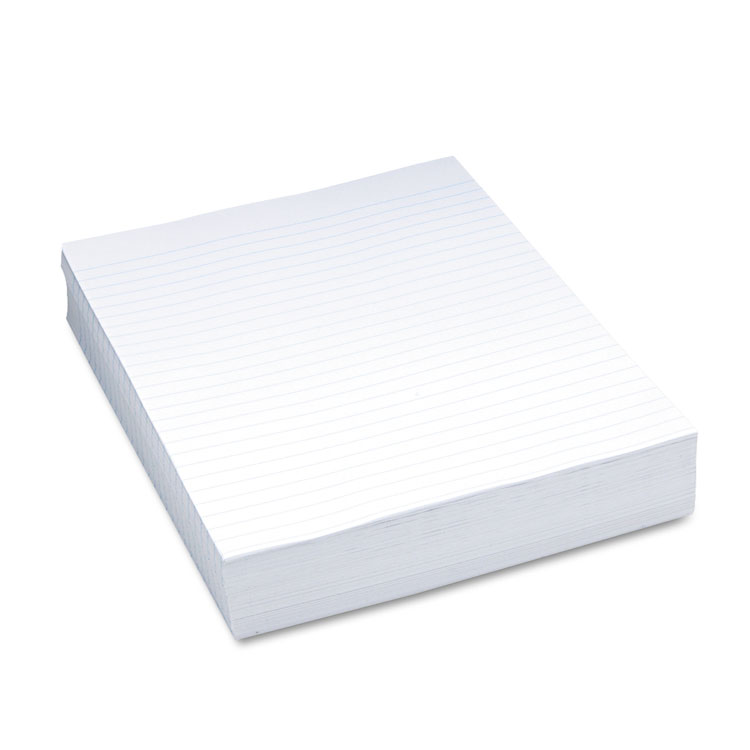 Picture of Composition Paper, 3/8" Ruling, 16 lbs., 8-1/2 x 11, White, 500 Sheets/Pack