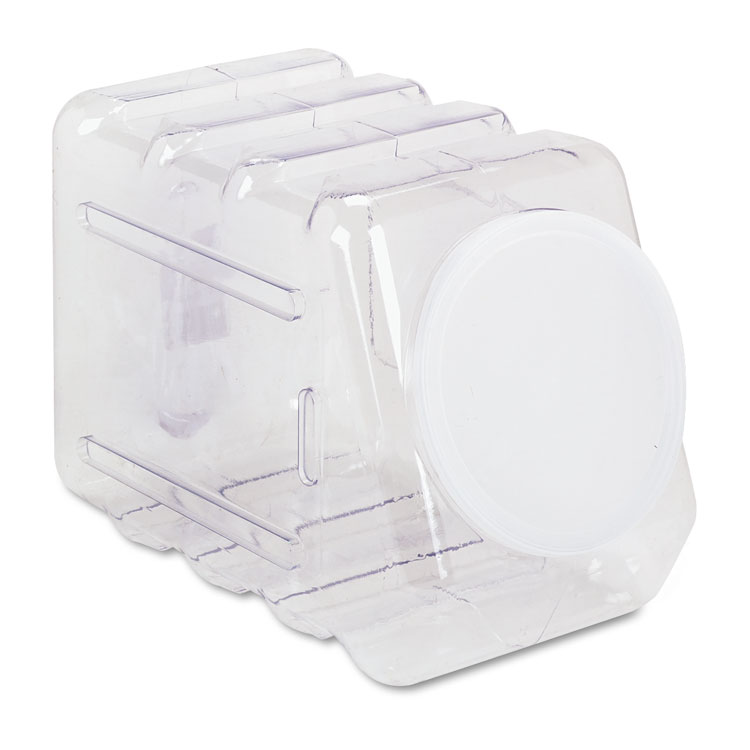 Picture of Interlocking Storage Container with Lid, Clear Plastic