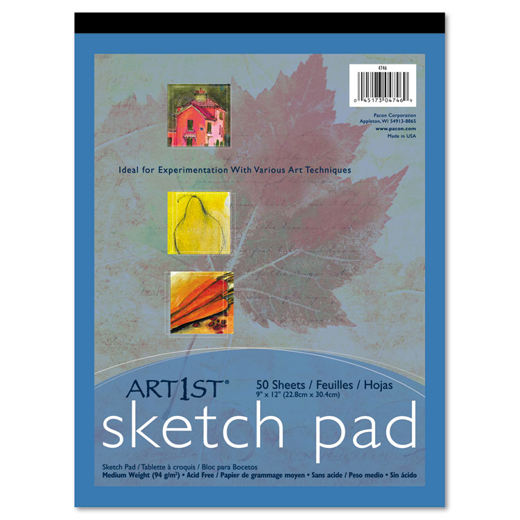 Picture of Art1st Sketch Pad, 60 lbs. Heavyweight Drawing Paper. 9 x 12, 50 Sheets
