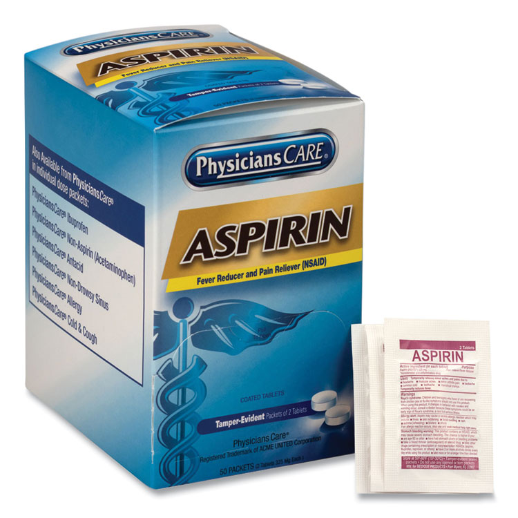 packets of aspirin