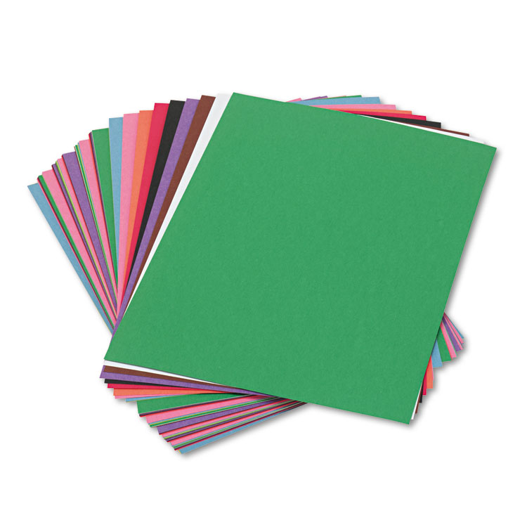 Picture of Construction Paper, 58 lbs., 9 x 12, Assorted, 50 Sheets/Pack