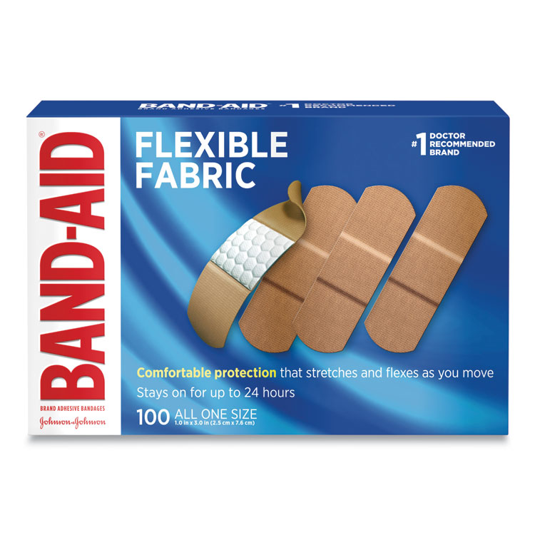 JOJ4444 BANDAGES,1X3,FABRIC100/BX