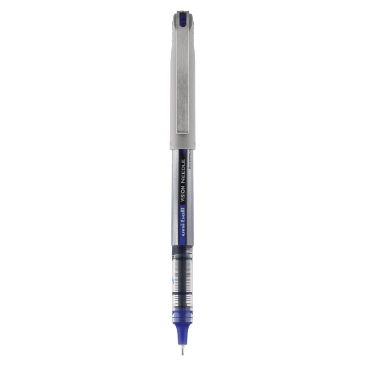 Pilot VBall Grip Liquid Ink Roller Ball Pen, Stick, Extra-Fine 0.5 mm, Blue  Ink, Blue/White Barrel, Dozen (35471)