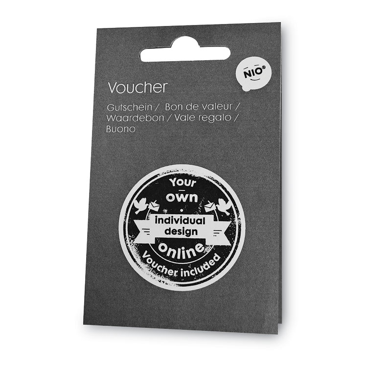 COS071596 | NIO® 071596 Custom Stamp Voucher, For Use with
