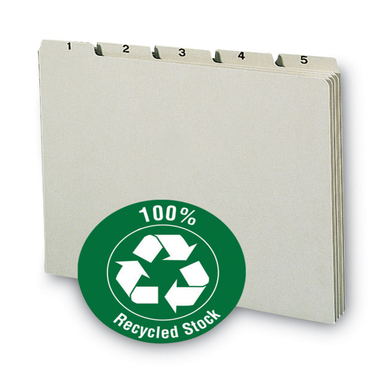 SMD50369 | Smead® 50369 100% Recycled Daily Top Tab File Guide Set