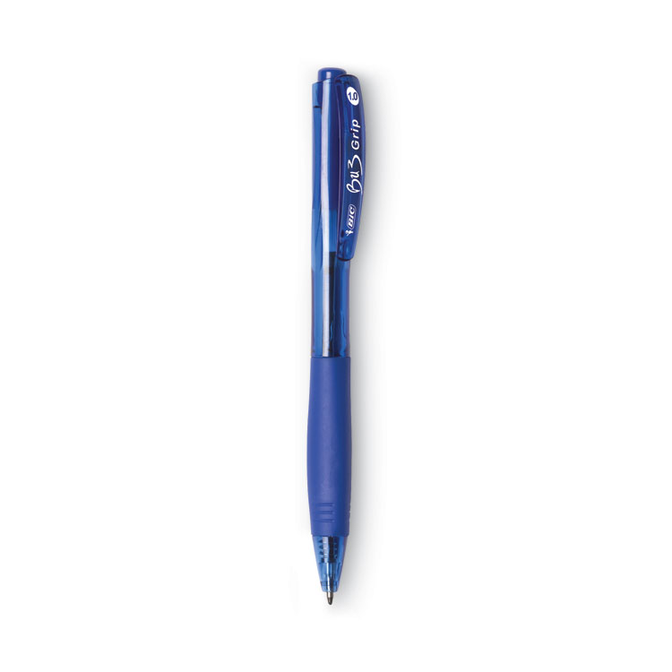 Bic VLGB11BE Velocity Retractable Ballpoint Pen, Blue Ink, 1.6mm, Bold, Dozen