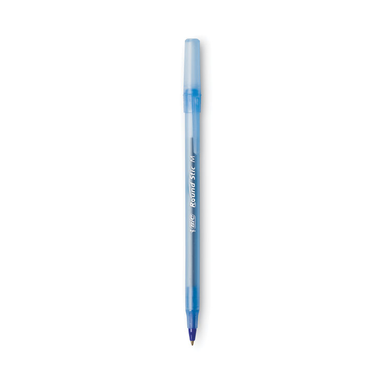 BIC, Cristal Xtra Smooth Ballpoint Pen, Stick, Medium 1 Mm, Red Ink, Clear  Barrel, Dozen (BICMS11RD)