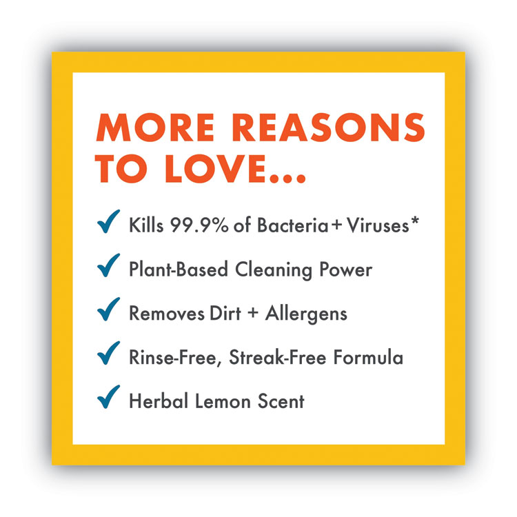 BCL003137EA Boulder Clean 003137EA Disinfectant Cleaner, Lemon Scent