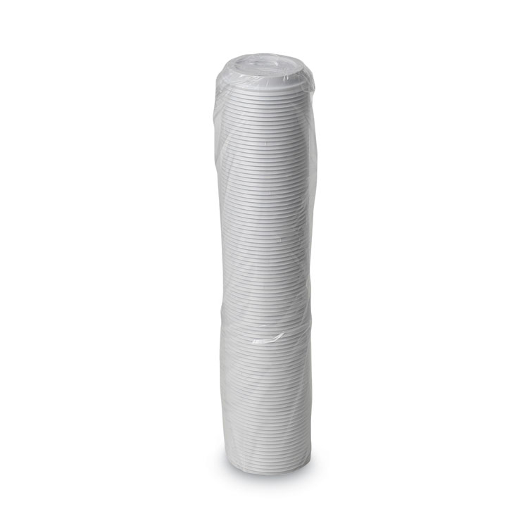 White Domed Sip Thru Lids to fit 12-16oz Hot Paper Cup x 100 