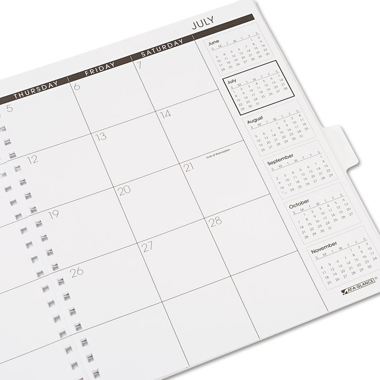 Monthly Planner Refill 11 x 9 White Sheets 12 Month (Jan to Dec