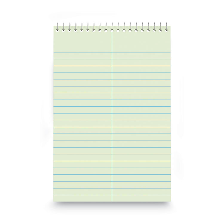 Steno Pads, Red Cover, Gregg Rule, (80) Green-Tint 6 x 9 Sheets