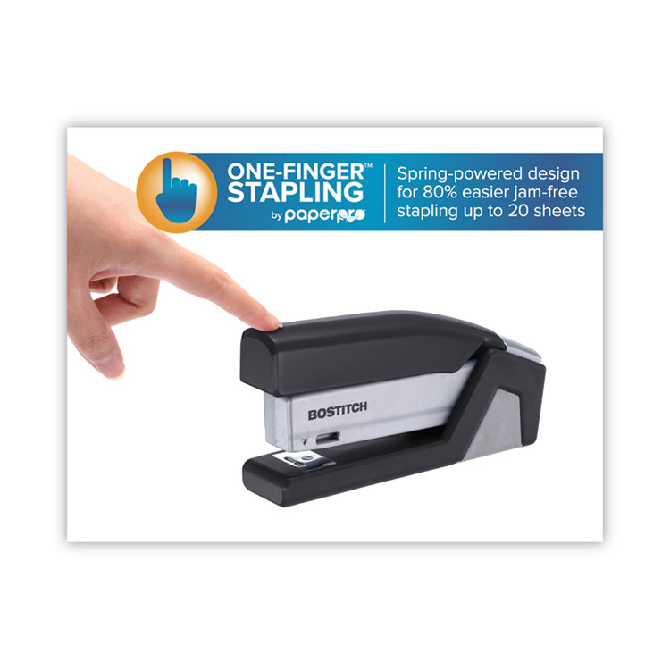  Bostitch Office InPower Spring-Powered Desktop Stapler, 20  Sheet Capcity, Built in Remover, Blue (1122) : Desk Staplers : Office  Products