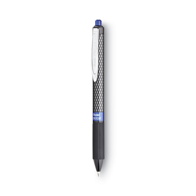Pentel EnerGel PRO Retractable Gel Pen, Medium 0.7mm, Black Ink, Black  Barrel, PENBLP77A