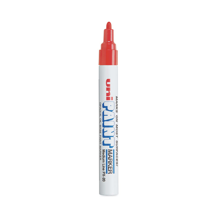 Sharpie Permanent Paint Marker, Medium Bullet Tip, Red (SAN35550)