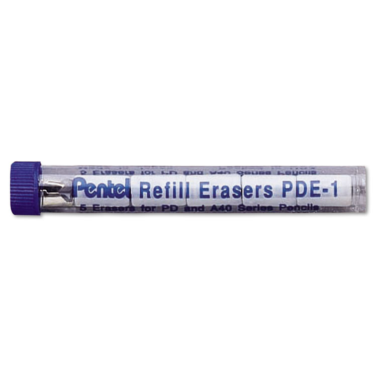 Picture of Eraser Refills, PDE1, 5/Tube