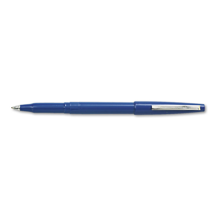 Picture of Rolling Writer Stick Roller Ball Pen, .8mm, Blue Barrel/Ink, Dozen