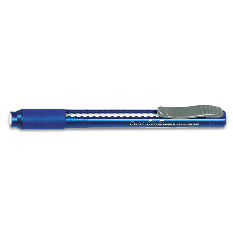 Picture of Clic Eraser Pencil-Style Grip Eraser, Blue