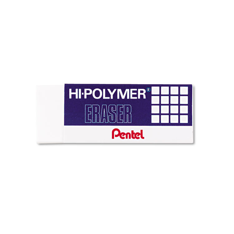 Picture of Hi-Polymer Block Eraser, White, 3/Pack