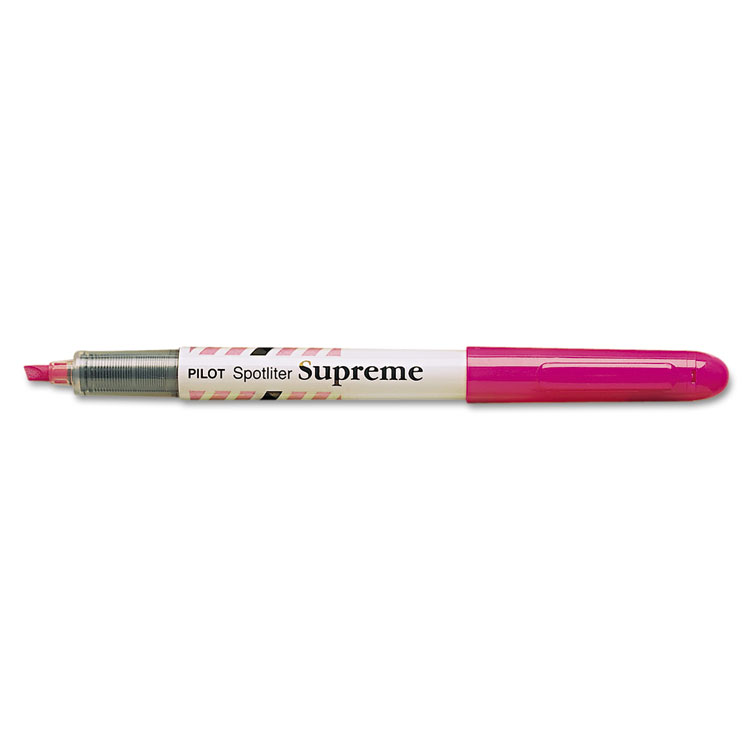 Picture of Spotliter Supreme Highlighter, Pocket Clip, Fluorescent Pink, Dozen