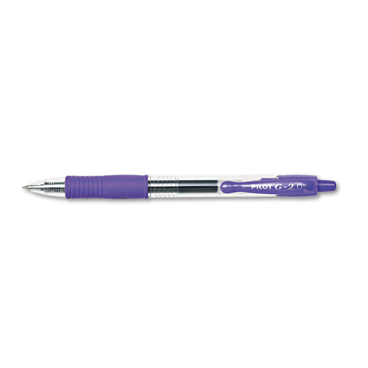 Picture of G2 Premium Retractable Gel Ink Pen, Refillable, Purple Ink, .5mm, Dozen