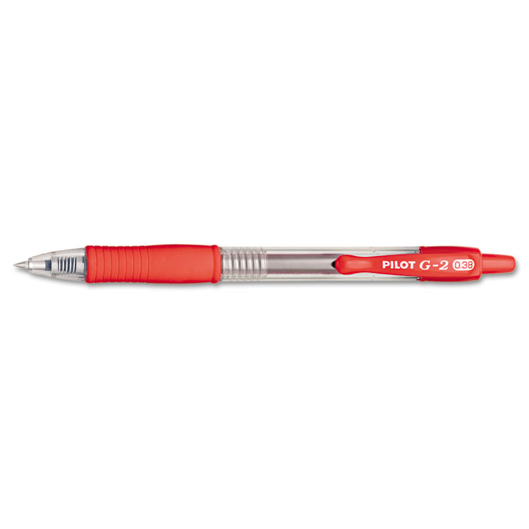 Picture of G2 Premium Retractable Gel Ink Pen, Red Ink, Ultra Fine, Dozen