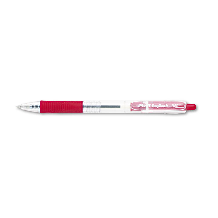 Picture of EasyTouch Retractable Ball Point Pen, Red Ink, 1mm, Dozen