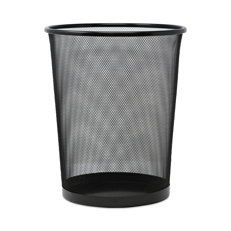 Safco Canmeleon Indoor/Outdoor Open Top Pentagon Trash Can 30 Gallon Black