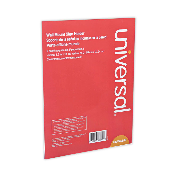 Universal UNV76861 1 1/2 x 2 Mini Table-Top Sign Holder with Insert -  10/Pack