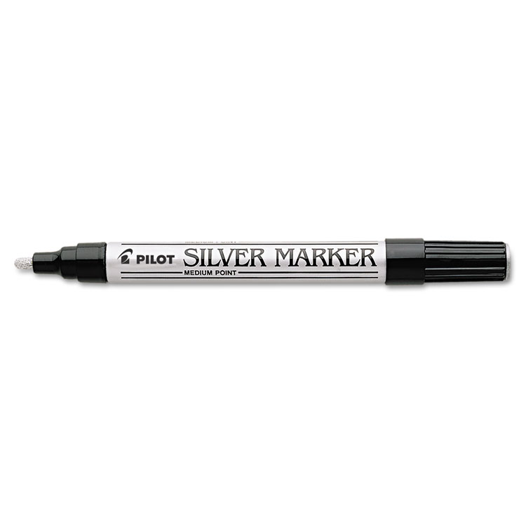 Picture of Creative Art & Crafts Marker, 4.5mm Brush Tip, Permanent, Silver