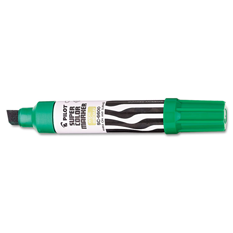 Picture of Jumbo Refillable Permanent Marker, Chisel Tip, Refillable, Green