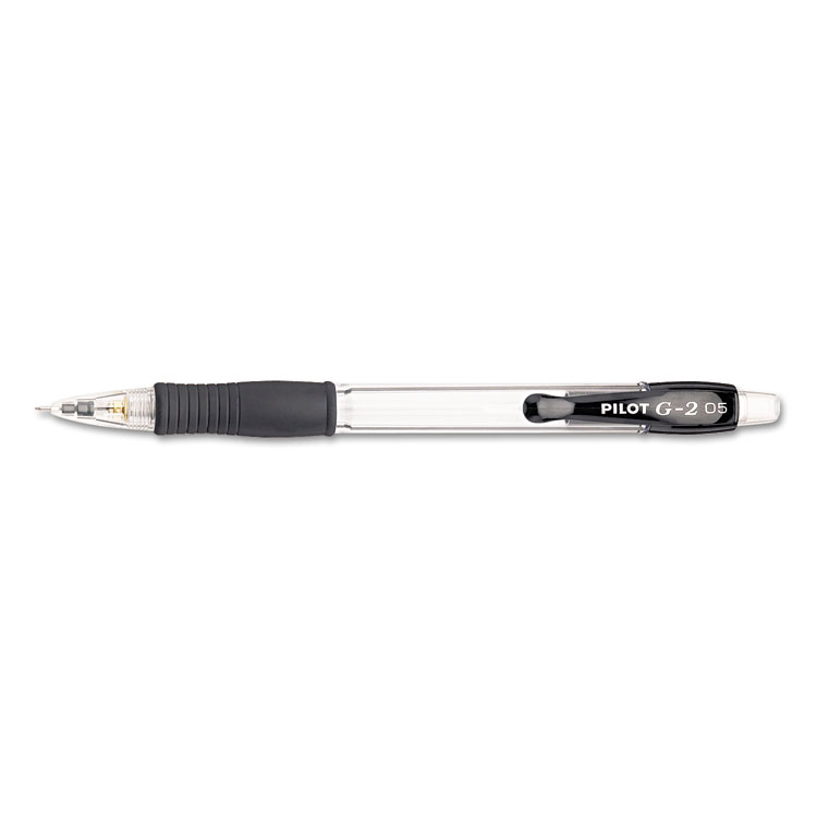 Picture of G-2 Mechanical Pencil, 0.5mm, Clear w/Black Accents, Dozen