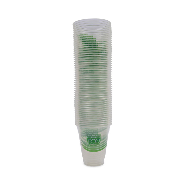 Eco-Products 16 oz GreenStripe Cold Cups - 50 / Pack - Clear