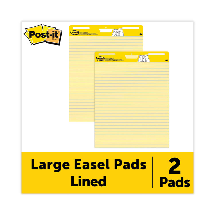 Universal 35603 Self Stick Easel Pads, Unruled, 25 x 30, White, 2 30 Sheet Pads/Carton