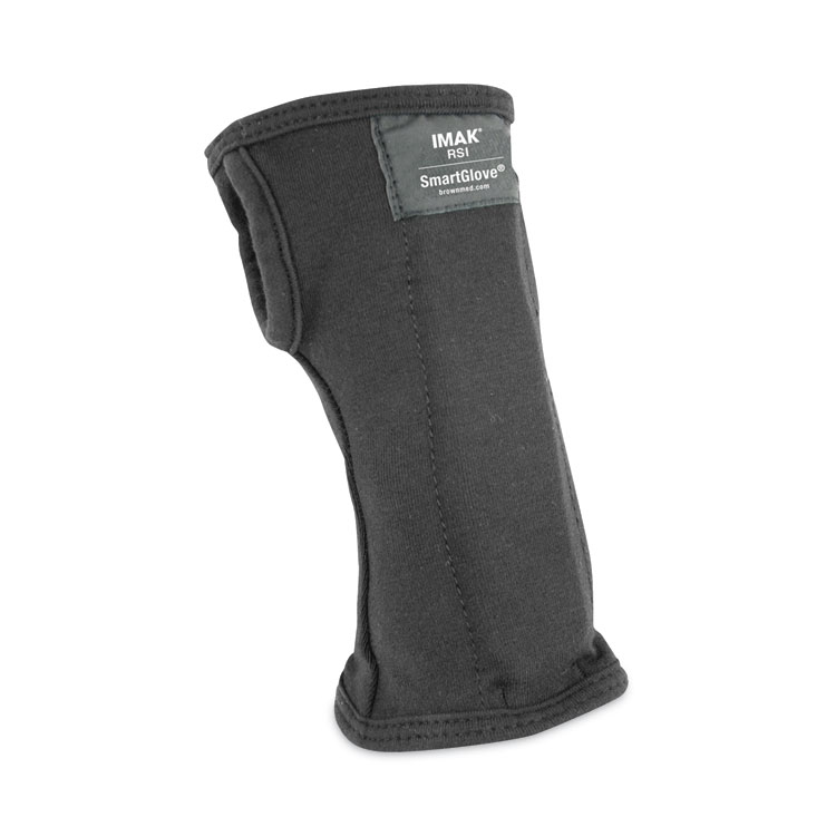 SmartGlove Flexible Wrist Support Splint, Small, Fits Hands Up to 3.25" Wide, Black