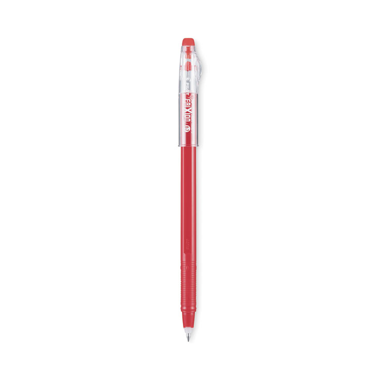 Pilot FriXion Ball Clicker Erasable Gel Pens, Fine Point, Red Ink, Dozen  (31452)