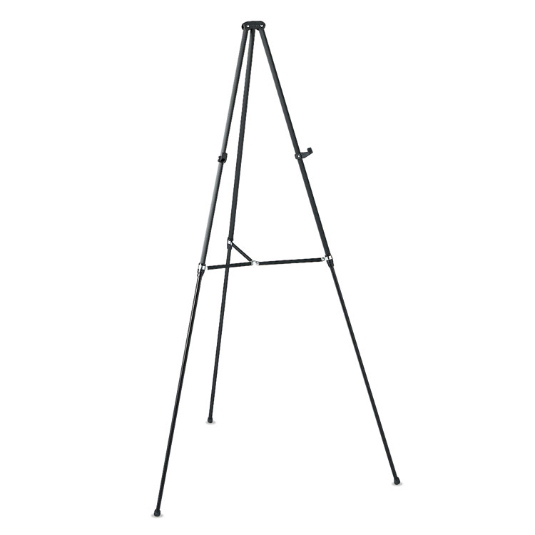 Picture of Lightweight Telescoping Tripod Easel, Adjusts 38" to 66" High, Aluminum, Black