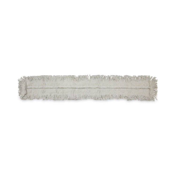 Disposable Dust Mop Head, Cotton, Cut-End, 60 x 5